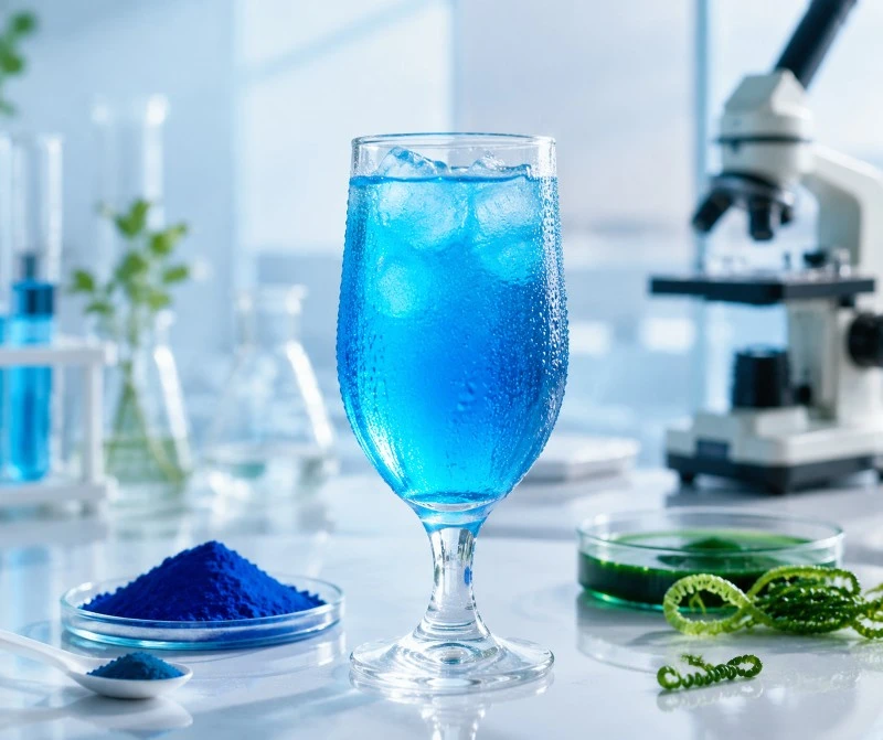 botanical cube inc natural blue food color phycocyanin beverage lab photography botanical cube inc natural blue food color phycocyanin beverage lab photography